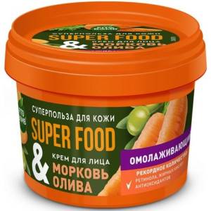 Fito superfood крем для лица морковь и олива омолаживающий 100 мл