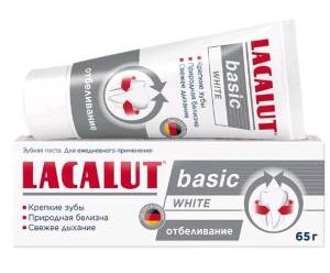 Лакалют зубная паста Basic White Природная белизна 65г