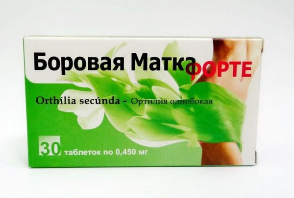 Изображение товара Боровая матка форте таблетки 30 штук Боровая матка форте таблетки 30 штук фотография