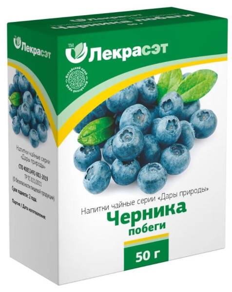 Черника (побеги) чайный напиток, 50 г фотография