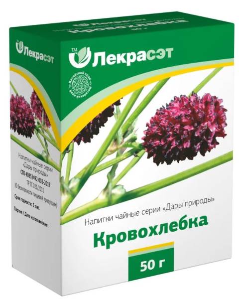 Кровохлебка, корневища и корни, 50 г (Лекра-сэт) фотография