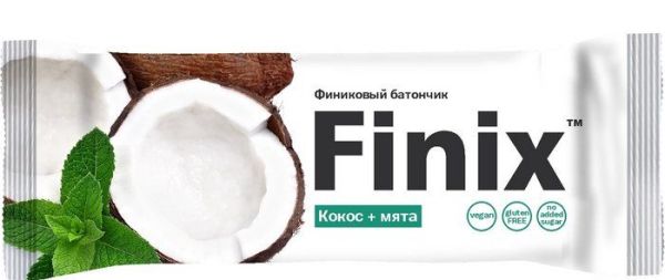 Батончик финиковый Finix Кокос + Мята 30г фотография